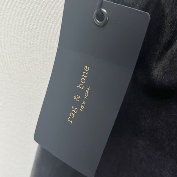 Rag & Bone Casey High-Rise Ankle Flare Pants in Coated Black Size 31 NWT - Picture 3 of 14